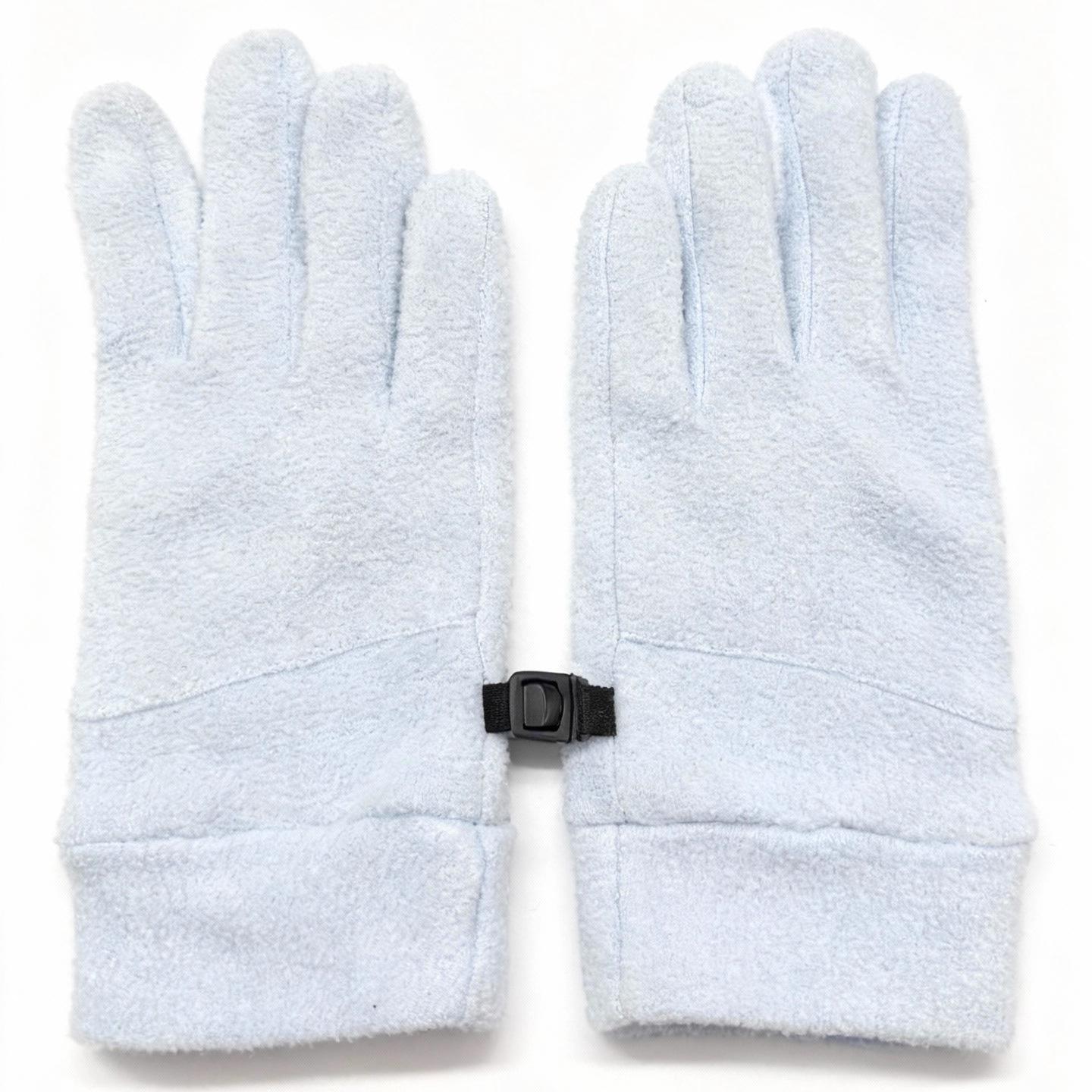 

Merino Wool Unisex Cycling Gloves - Gray Shell, Warm Fleece for Autumn/Winter Outdoor Use One Size