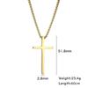 Fashion Cross Pendant Necklaces for Men Women Stainless Steel Punk Charm Box Chains Accessories Party Punk Jewelry Jesus Gift
