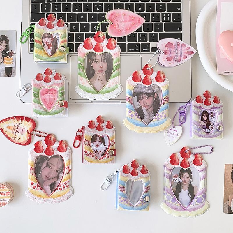 Portafoto Kpop Portachiavi da Appendere per Borsa Portacarte INS Custodie Protettive per Foto Raccoglitore per Fotocard di Idol