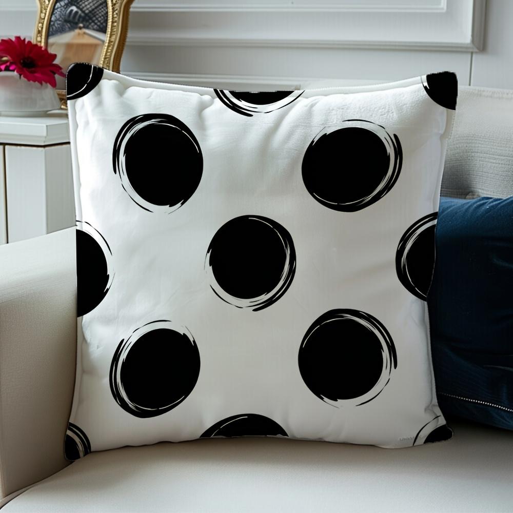 Polka Dot Throw Pillow Cover Case for Sofa Home Decor Cushion Pillowcase Modern Chic Decorative 40x40cm