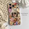 FUNNY H-HannahS M-Montana Frosted Clear Magnetic Case for iPhone 17,16,15,14,13,12,11 Pro,Max,Plus,Mini,Air,E