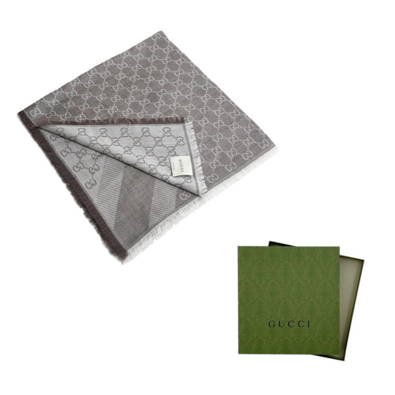 GUCCI Double G Wool Knit Scarves