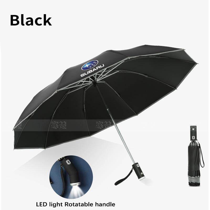 For Subaru Outback Brz Wrx Xv Ascent Forester Impreza Legacy STI Car Fully Automatic Reflective Sun Umbrella Folding Sunshade hyu1