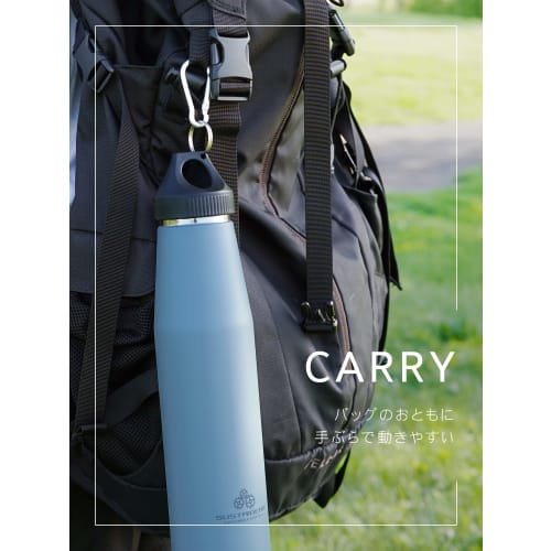 Wahei Freiz Stainless Steel Water Bottle, 530ml, Coyote Brown, Insulated, Vacuum-Stabilized, Scratch-Resistant, for Outdoor Use, Sustigia RH-1623