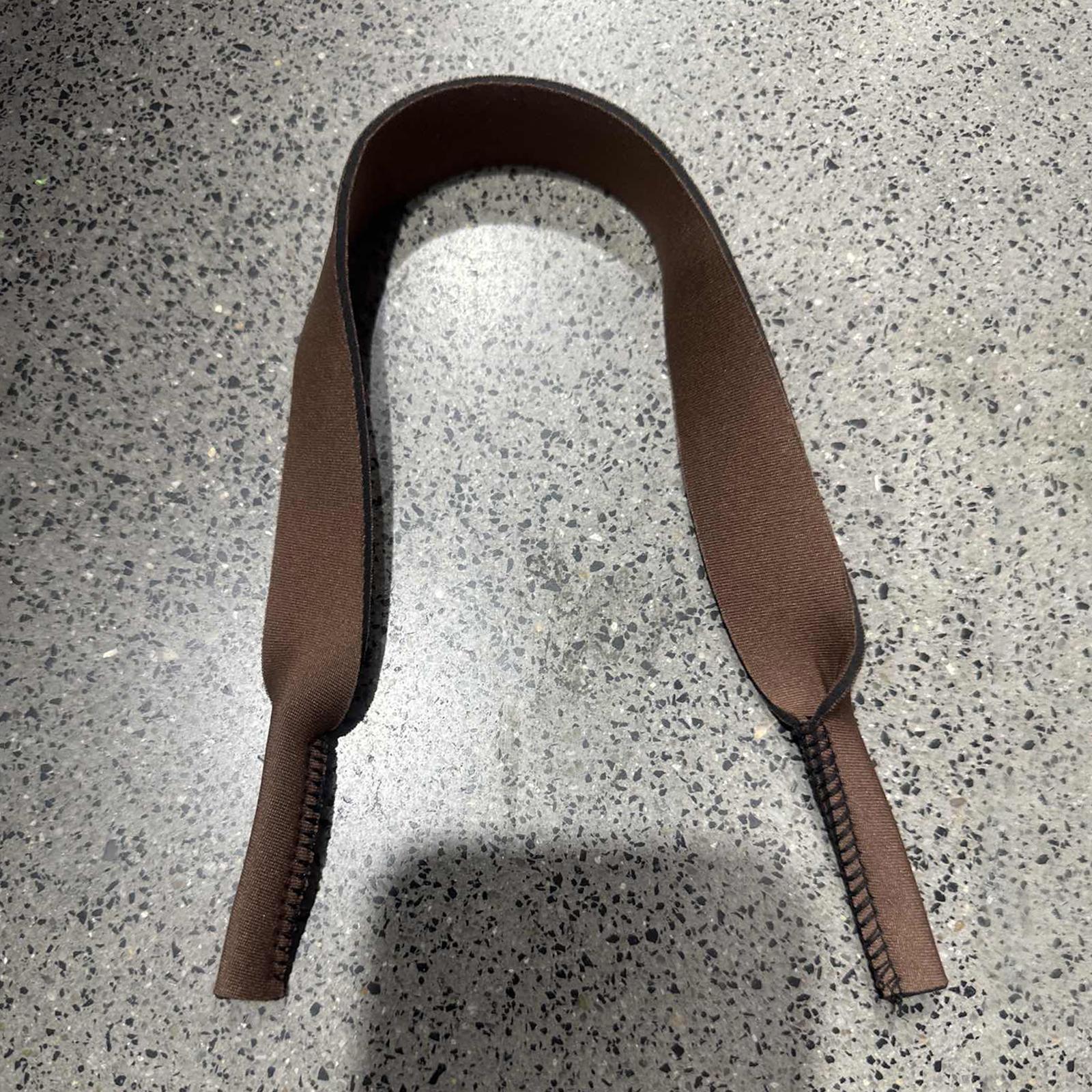 Нескользящий и противоскользящий спортивный ремешок для очков Очки Солнцезащитные очки Неопреновый эластичный спортивный ремешок Шнур Надежная фиксация Фиксатор для очков 42*2cm коричневый