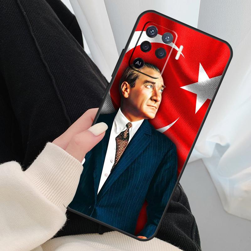 Turkey Mustafa Kemal Ataturk Case For Oppo A18 A38 A58 A78 A98 A80 A60 A40 A96 A76 A16 A94 A74 A54 A15 A17 A57 A77 A5 Pro