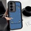 Handyhülle für Samsung Galaxy S26 S25 Ultra S24 FE Retro-Denim-Muster Schale S23 Plus S22 + S21 S20 5G Weiches Silikon Funda