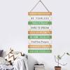 Inspirational Wooden Sign Motivational Wood Wall Art Uplifting Sayings for Home Office and Classroom Decoration