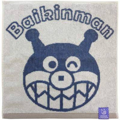 Kusunokibashi Monori Waschlappen Jacquard 34 x "Los geht's! Anpanman" Handtuch, GROSS, Baikinman, ca.. 34cm, Weiß, A-90489-51W