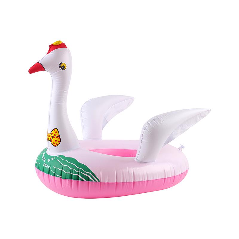 Pogrubione PVC Nadmuchiwane Zwierzęce Kółko do Pływania - Uroczy Wzór Tygrysa i Żółwia dla Dzieci