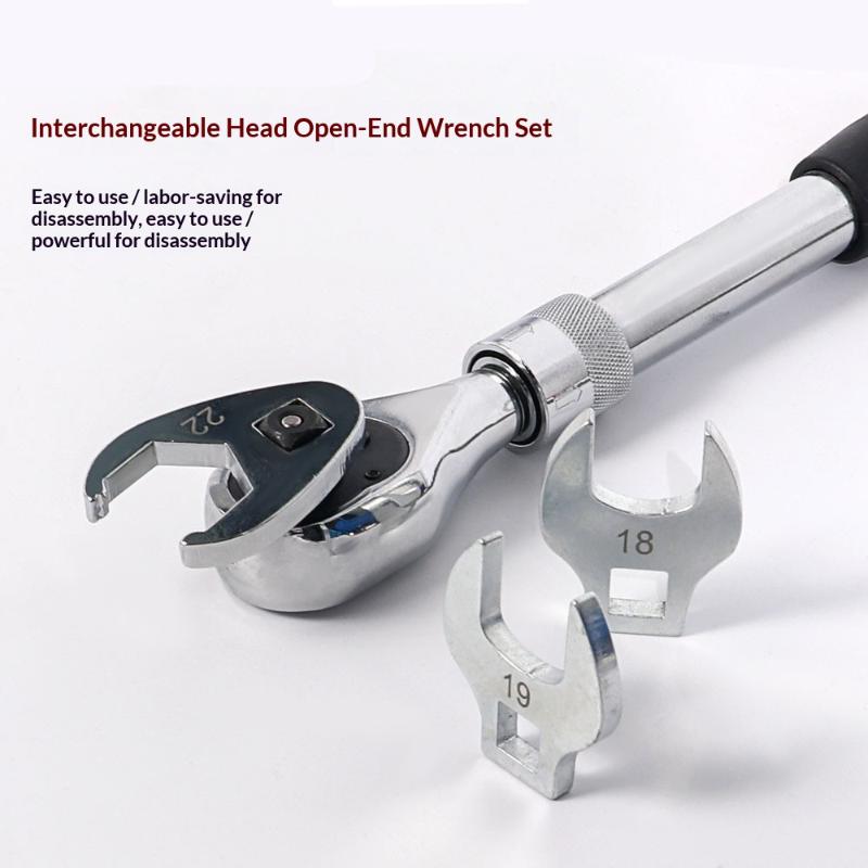 9/11 Pcs Flare Nut Wrench Set Crowfoot Wrench Set With Storage Rack Horn Dual Purpose Wrenches Tool Kit For 3/8" Drive