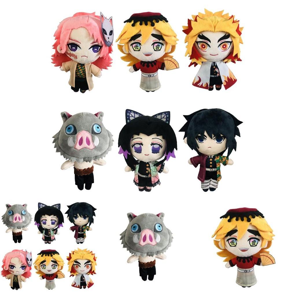 Adorable 20cm Soft Plush Doll Featuring Kimetsu No Yaiba Demon Slayer Theme For Kids' Gift