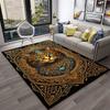 Cute Cat Flower Pastoral Cartoon Carpet Rug for Home Living Room Bedroom Sofa Doormat Decor,Kid Play Area Rug Non-slip Floor Mat