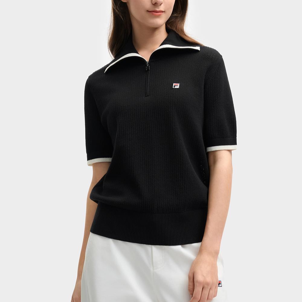 New FILA Knitwear Women's Jet Black F11W528407F-BK