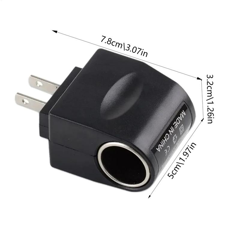 12 Volt Car Adapter Stable Lighter Converter With LED Indicator 220V To 12V Black Automotive Accessories AC To DC Car Adapter