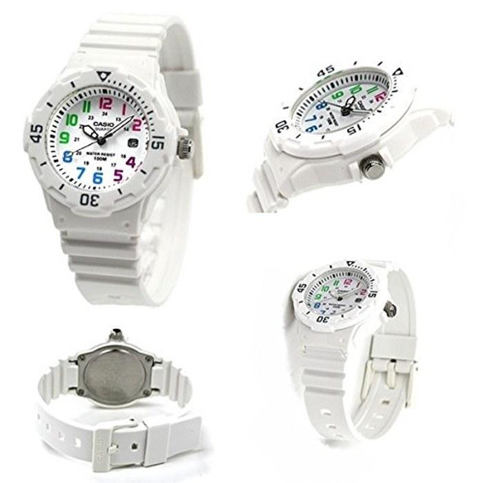 CASIO LRW200H-7B Women's 100m Water Resistant Resin Watch (White)