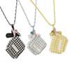 Stylish Cloth Mini Bag Pendant Necklace Earphone Organizers Trendy Decoration For Everyday Outfit Enhancement