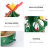 Christmas Tree Music Box Green Wooden Miniature Handcrafted Melody Decorative Item for Bedroom Living Room Use