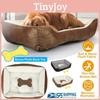 Large Pet Dog Cat Bed With Fluffy Pp Cotton Filling And Machine Washable Design