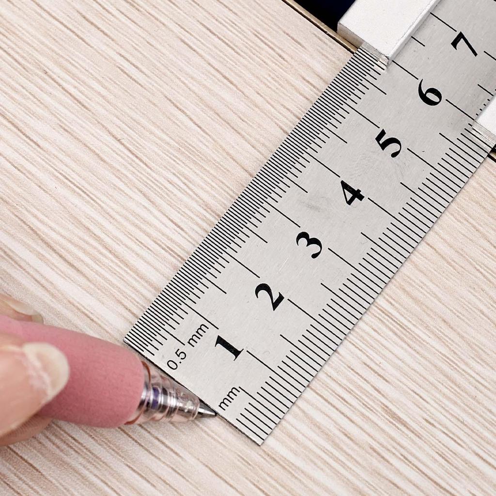 Stainless Steel Precision Rulers Double Sided Carpentry Positioning Limit Block Measuring Woodworking Marking Gauge 15/20/30cm