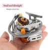 Lixada Camping Foldable Gas Stove Set with Gas Conversion Head Adapter