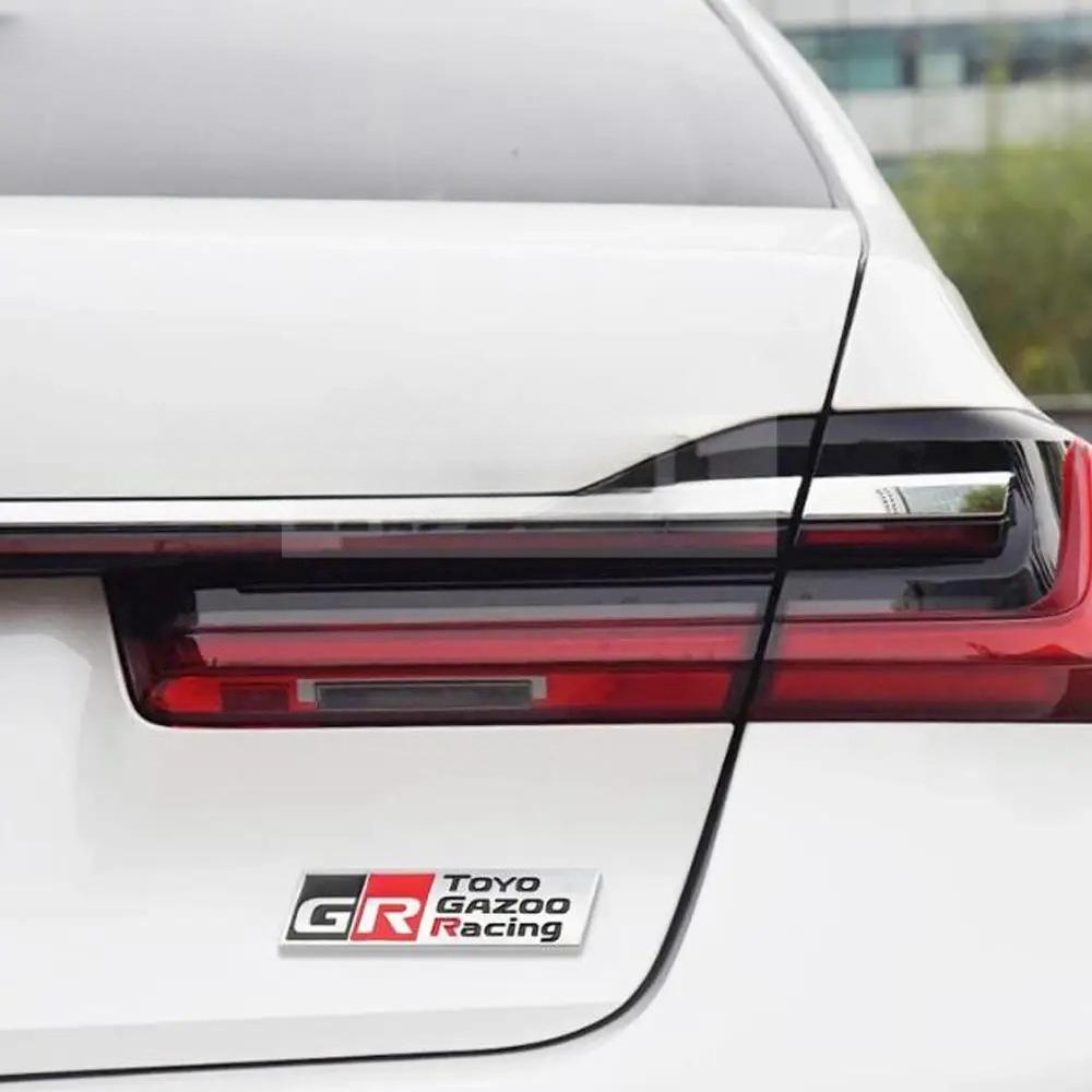 1 Peça Estilo de Carro Gazoo Racing GR 3D Grade Frontal de Carro Emblema de Liga de Zinco Adesivo Emblema de Metal Decalque para Supra AE86 GT86 Corolla
