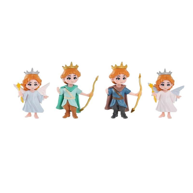 

4Pcs/set Mini Couples Figurines Micro Landscape DIY Miniatures Resin Crafts Fairy Garden Moss Dollhouse Terrarium Home Decor