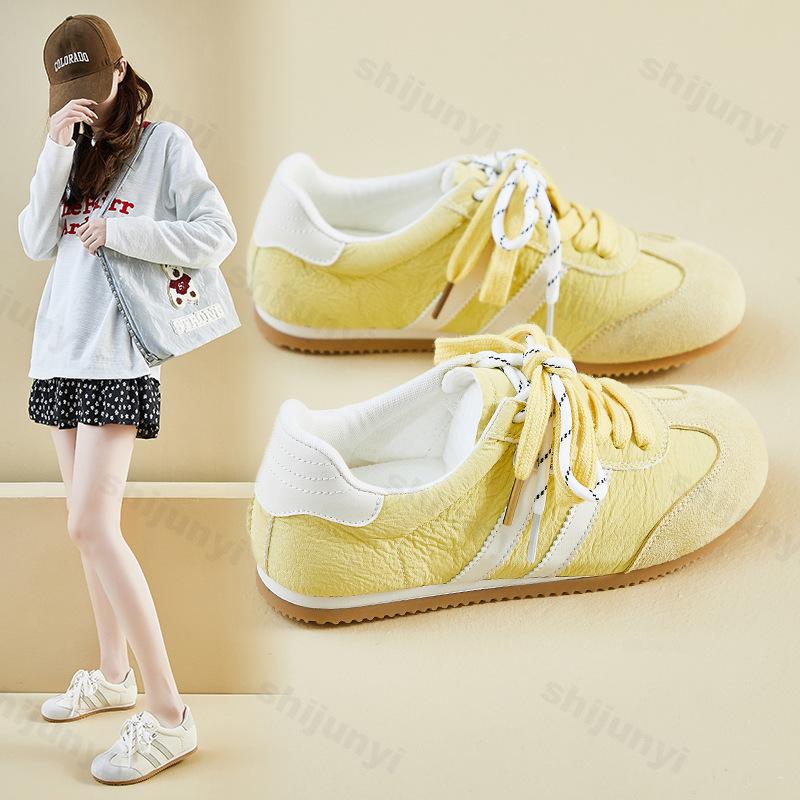 Fashion Women's Casual Shoes Outdoor Running Vulcanized Shoes Comfortable Non-slip Lace-up 2025 Fashion Flats Sneakers Zapatos De Mujer