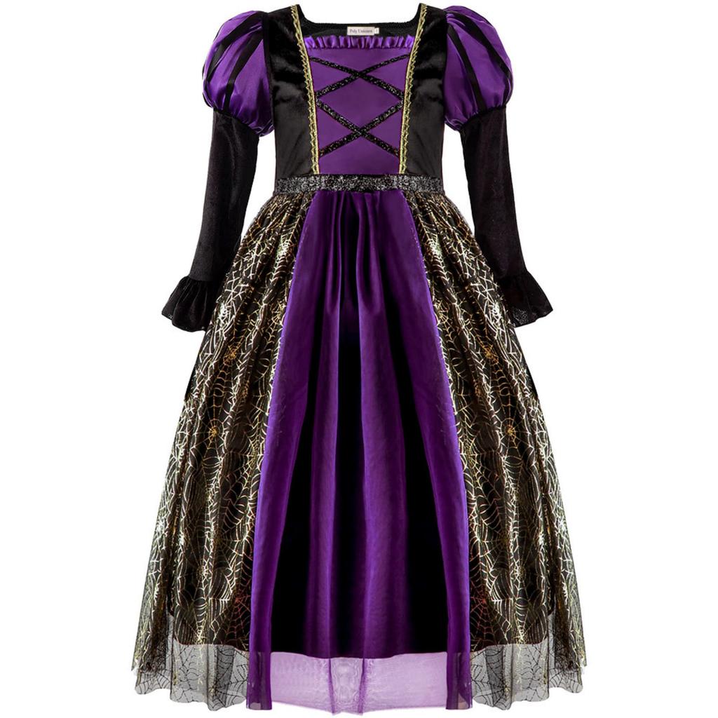 Kids Halloween Witch Costume Set for Role Play