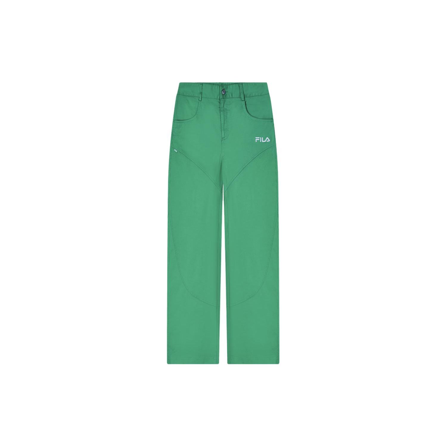 FILA однотонные прямые широкие повседневные брюки женские низ Watermelon-Green F11W419802F-GN S
