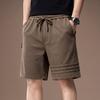 High-end American Gram Heavy Three-bar Design Casual Shorts Men's Summer Loose Straight-leg Power Five-point Pants