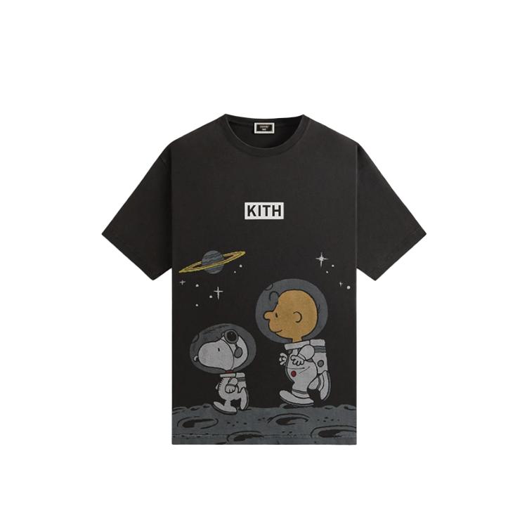 

Kith For Peanuts Space Vintage Tee Black Men Tops KHM033405-001 XL