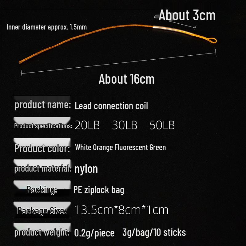 Cross-Border Fly Fishing Line: Nylon Braided Leader Connector