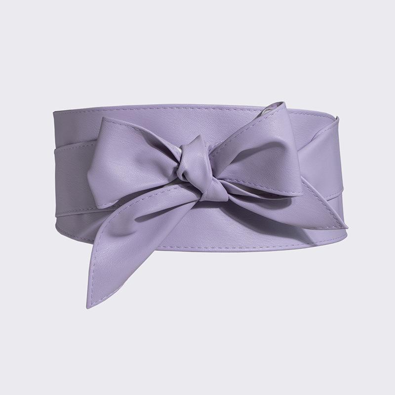 Ladies' Versatile Decorative Belt, Women's Wide Waistband, Soft Leather Ribbon, Women's Waistband, Knotted Belt