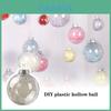 Transparante Plastic Kerstbal voor Feestelijke Boomdecoratie en Vakantieornament