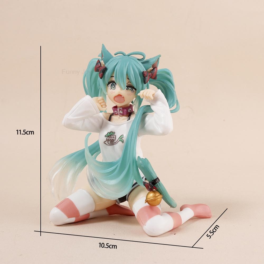 Non-Toxic Anime Figure Cherry Blossoms Dress Action Figures Kawaii Swimsuit Vocaloid Pvc Collectible Model Toys Children Gift