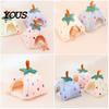 Enclosed Pet Cave Plush Strawberry Hamster Bed, Soft Winter Warm Hideout, Cute Cozy Hiding Spot for Rodents Bed Gerbil, Sugar Glider,