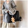 Large Capacity Minimalist Tote Bag for Women Soft Faux Leather Shoulder Handbag