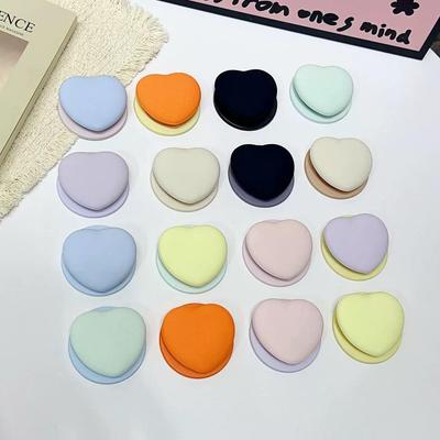 Liquid Silicone Heart-Shaped MagSafe Magnetic Bracket with Strong Adhesion and Retractable Airbag for Trendy Desktops