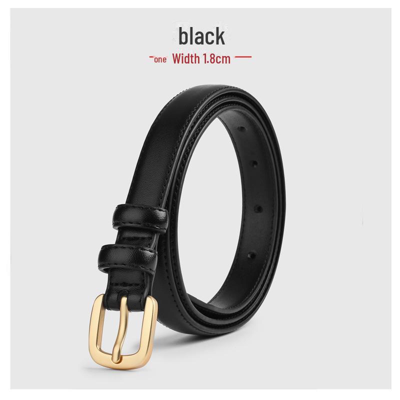 "Retro Korean Style Multi-Color Thin Fashion Belt"