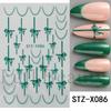 Nail Art Stickers Valentine's Day Romantic Mini Love Hollow Love French Love Adhesive Nail Stickers