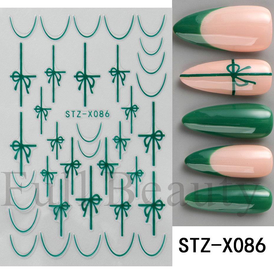 Nail Art Stickers Valentine's Day Romantic Mini Love Hollow Love French Love Adhesive Nail Stickers