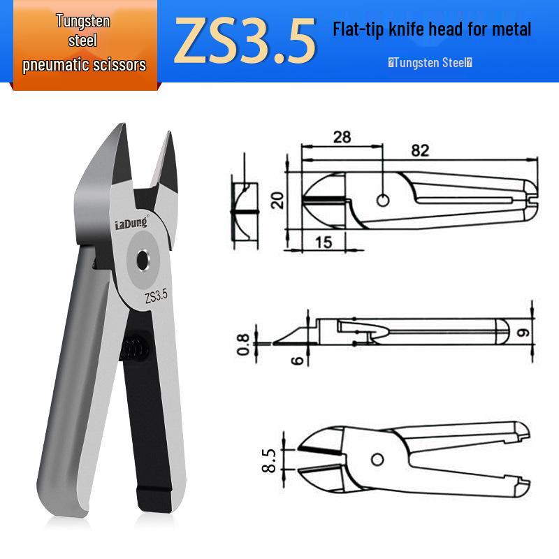 MR-10 Handbetätigte Pneumatische Luftschere für Kunststoff, Kupfer und Eisen - F3F3L Flachklinge.
