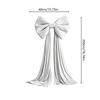 11x111cm Velvet Christmas Bow, Large Holiday Door Wreath Decor, Multifunctional Ornament For Tree Stair Fireplace Thanksgiving