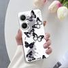 Per Custodia Asus Zenfone 9 10 Custodia Lussuosa Per Asus Zenfone 10 Marmo Fiore di Farfalla Cover Protettiva Trasparente in Silicone Morbido
