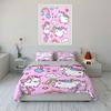Pink Unicorn Rainbow Bed Set Bedding Duvet Cover Set Duvet Cover Pillowcases (1 * Duvet Cover 2 * Pillowcases, without duvet insert)