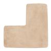 L-Shaped Bath Mat Non-Slip Flannel Memory Foam Corner Bathroom Floor Sofa Mat Absorbent Soft Rug for Shower Toilet Home Decor