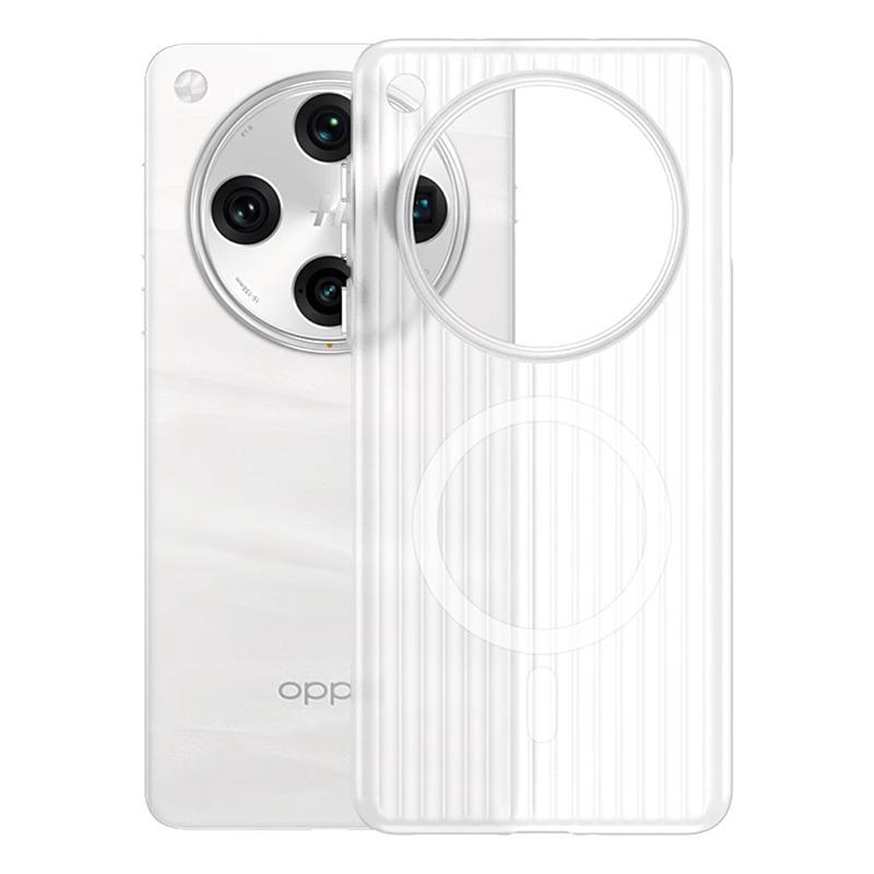 Applicable To Oppofindx1pro Mobile Phone Case Findx1ultra Ultra-thin Corrugated Magnetic Suction X1 Matte Transparent Hard Case