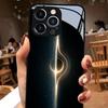 Black Hole Light Effect Pattern Tempered Glass Phone Case For iPhone 11 12 13 14 15 16 17 Pro Max 17 Air 7 Plus XS X XR Cover