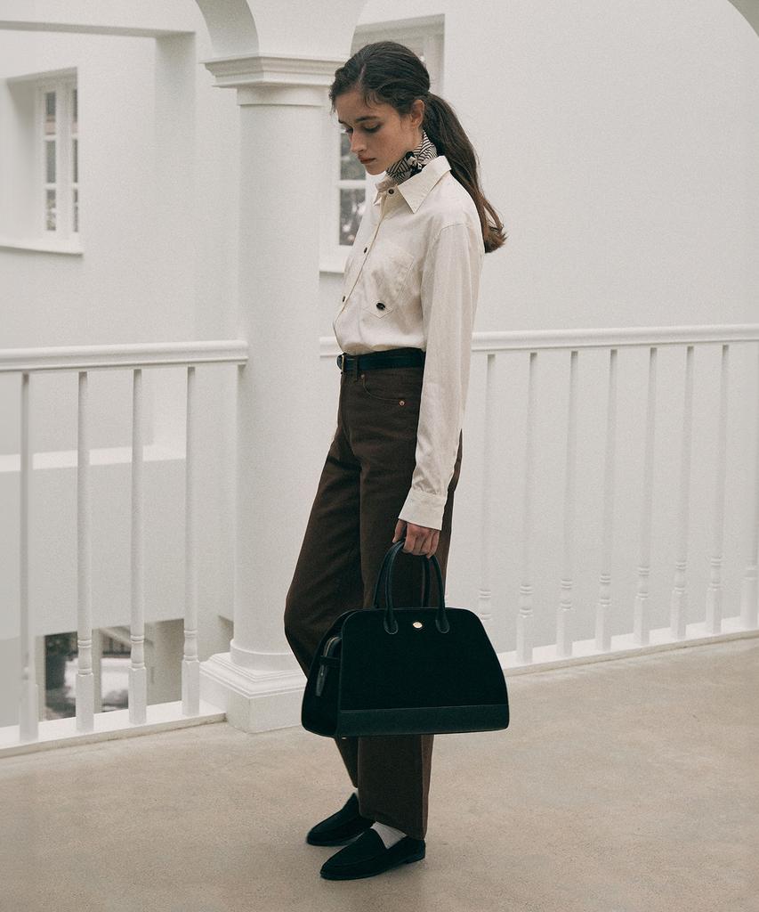 ROLAROLA Cotton Color Pants Brown
